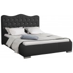 Επενδυμένο κρεβάτι Santorini-Gkri Skouro-140 x 200