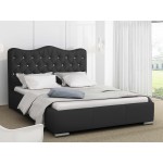 Επενδυμένο κρεβάτι Santorini-Gkri Skouro-160 x 200