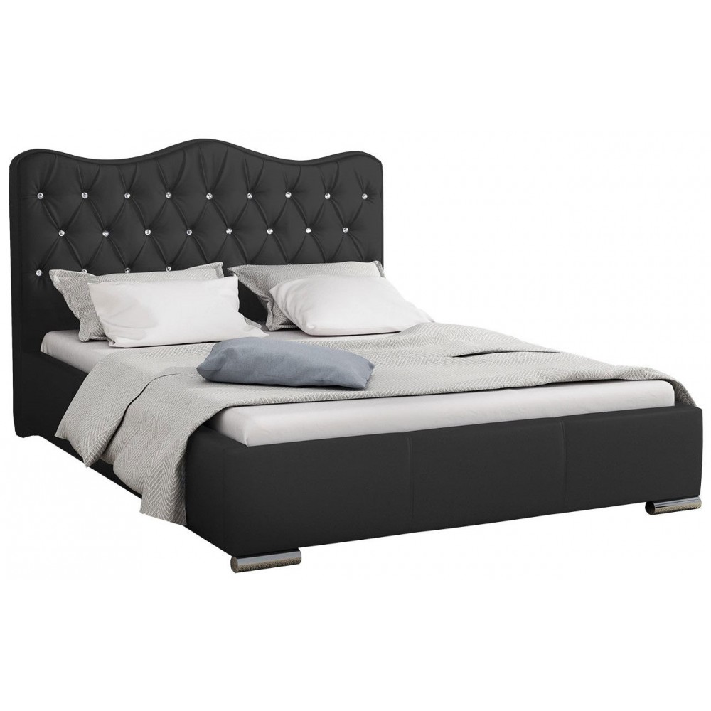 Επενδυμένο κρεβάτι Santorini-Gkri Skouro-180 x 200