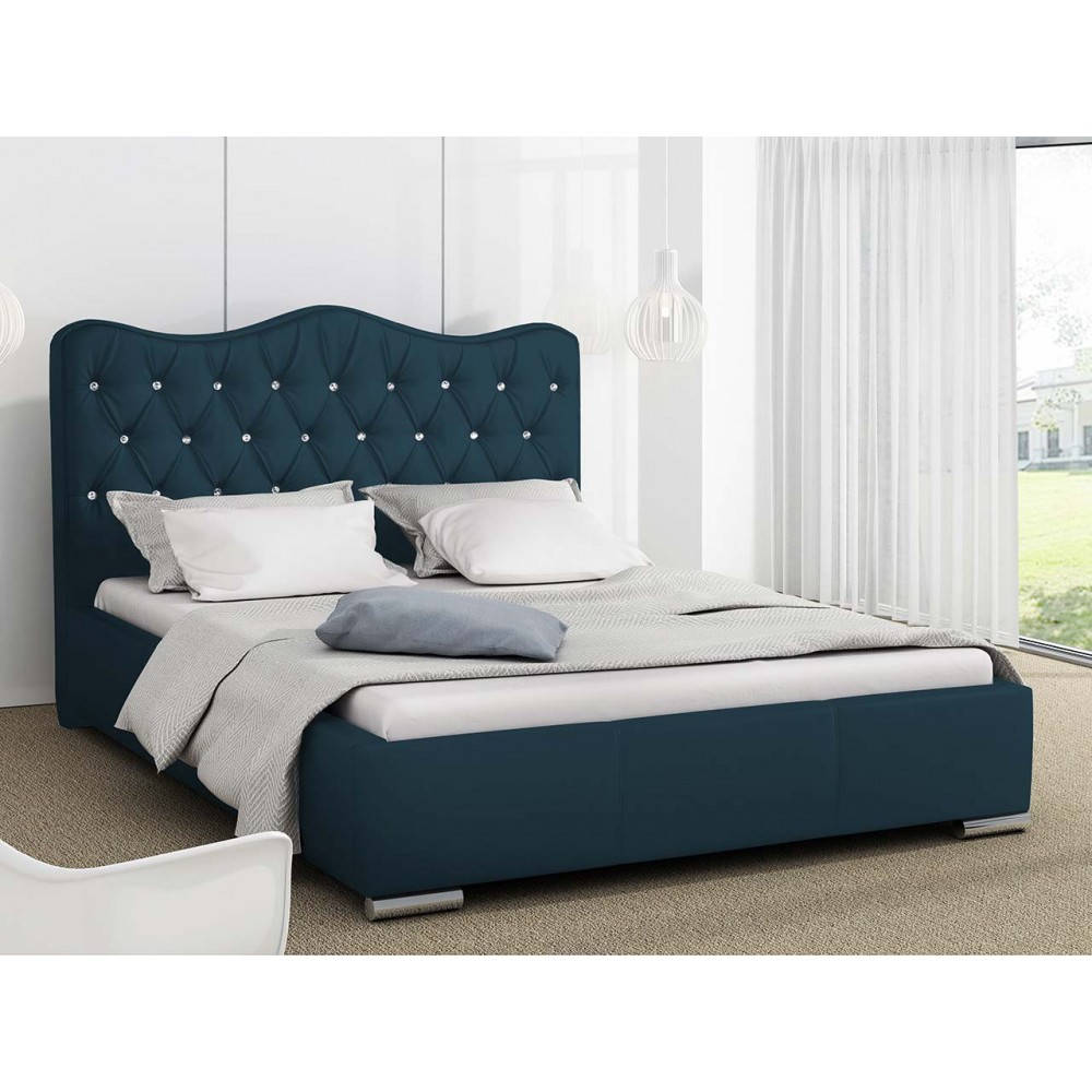 Επενδυμένο κρεβάτι Santorini-Mple-160 x 200