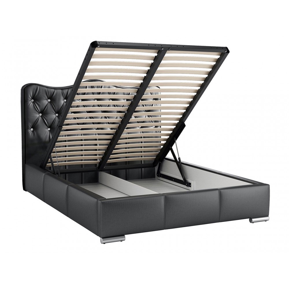 Επενδυμένο κρεβάτι Santorini-Mple-180 x 200