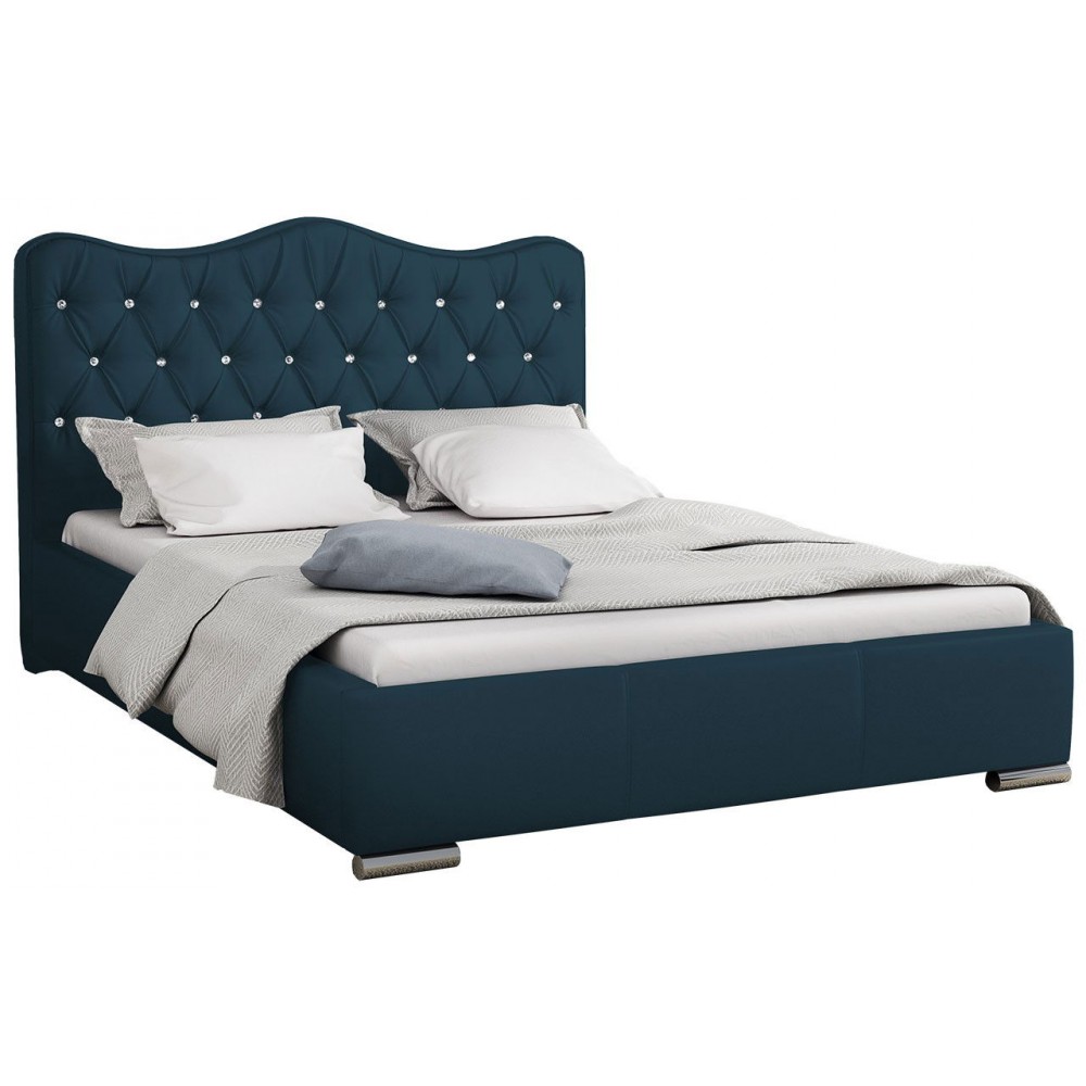 Επενδυμένο κρεβάτι Santorini-Mple-180 x 200