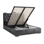 Επενδυμένο κρεβάτι Santorini-Kokkino-160 x 200