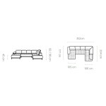 Γωνιακός καναπές Jolie Plus-Δεξιά-Gkri