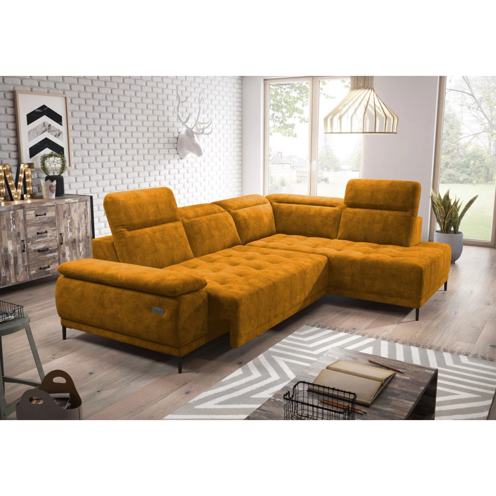 Γωνιακός καναπές Jolie-Portokali-Δεξιά