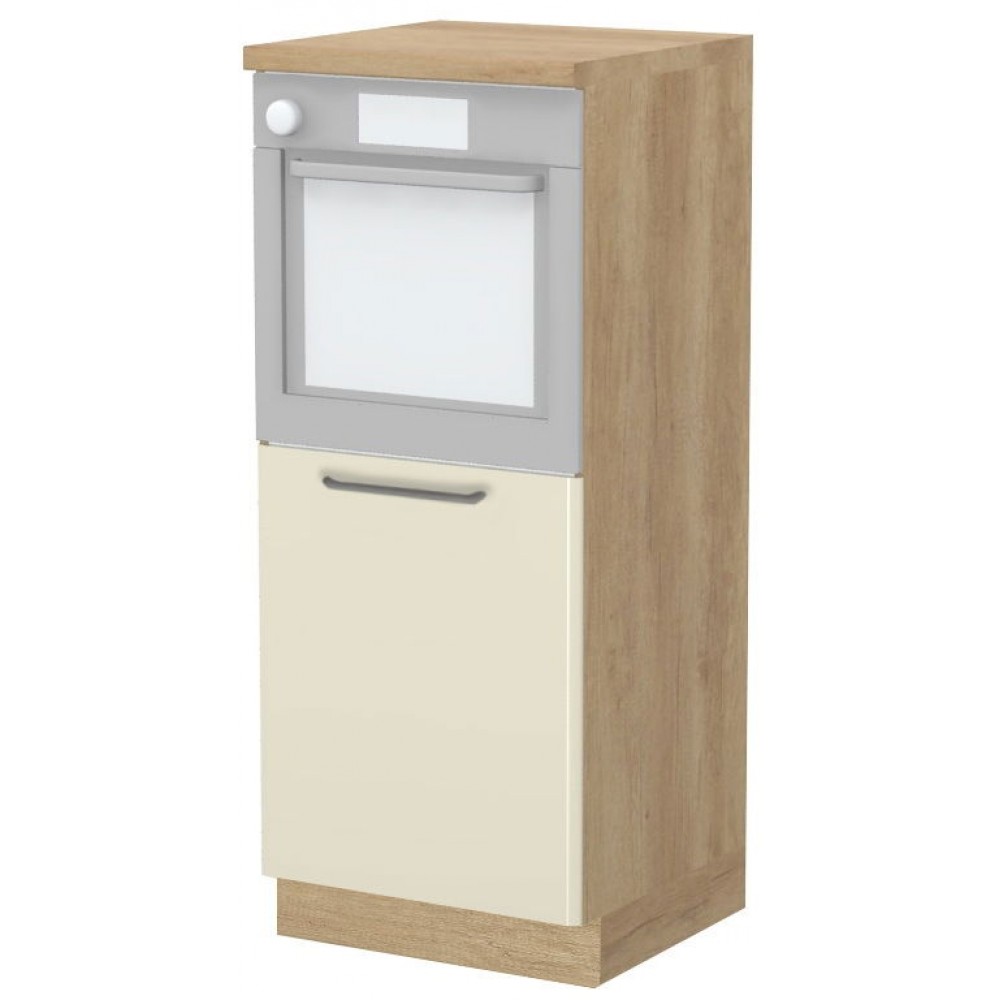 Επιδαπέδιο ντουλάπι φούρνου ψηλό Modena K14-60-1KR-Δρυς - Μπεζ