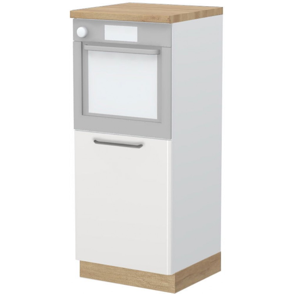 Επιδαπέδιο ντουλάπι φούρνου ψηλό Modena K14-60-1KR-Λευκό - Μπεζ