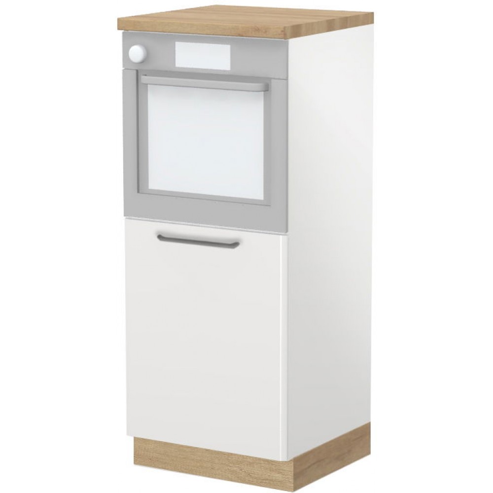 Επιδαπέδιο ντουλάπι φούρνου ψηλό Modena K14-60-1KR-Λευκό γυαλιστερό