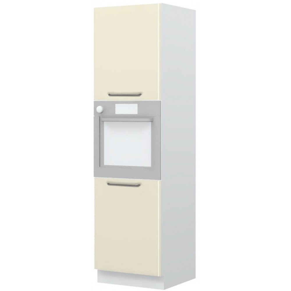 Επιδαπέδιο ντουλάπι φούρνου ψηλό Modena K21-60-2KR-Λευκό - Μπεζ