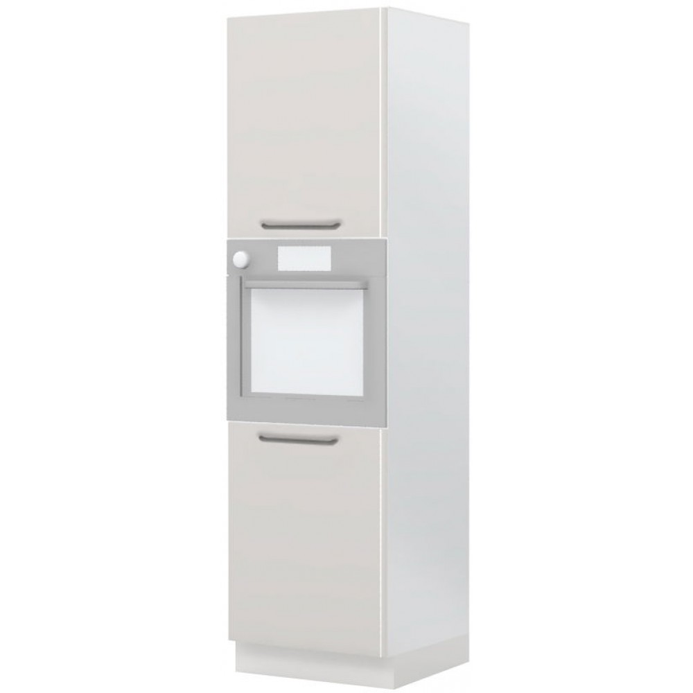 Επιδαπέδιο ντουλάπι φούρνου ψηλό Modena K21-60-2KR-Λευκό γυαλιστερό