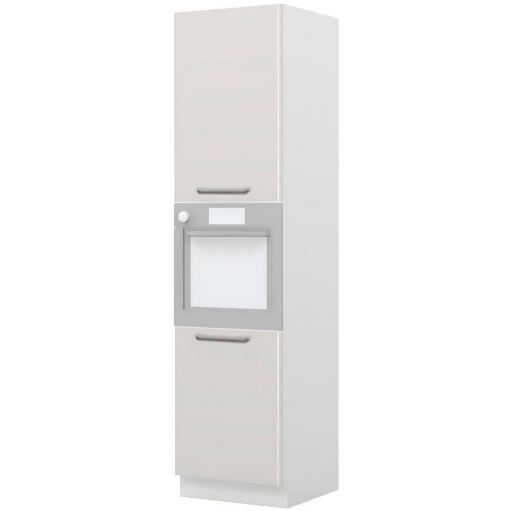 Επιδαπέδιο ντουλάπι φούρνου ψηλό Modena K23-60-2KR-Λευκό - Γκρι ανοιχτό