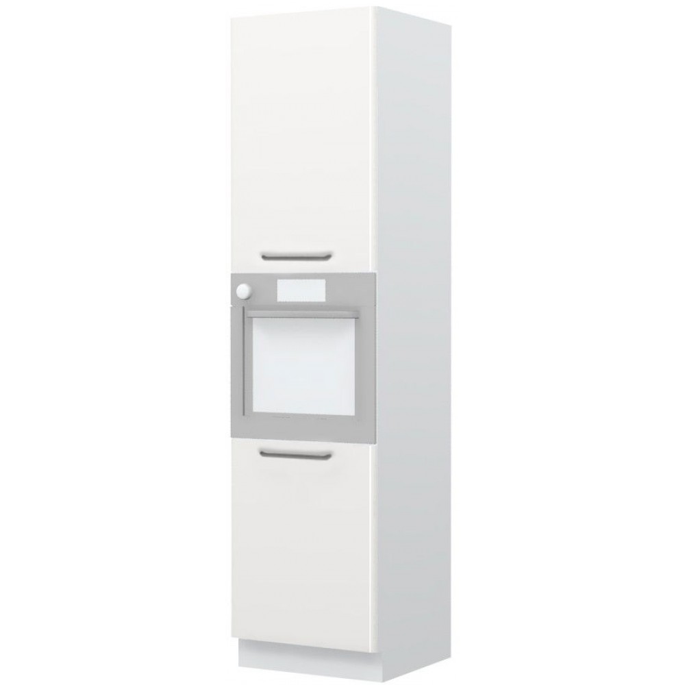 Επιδαπέδιο ντουλάπι φούρνου ψηλό Modena K23-60-2KR-Λευκό - Λευκό γυαλιστερό