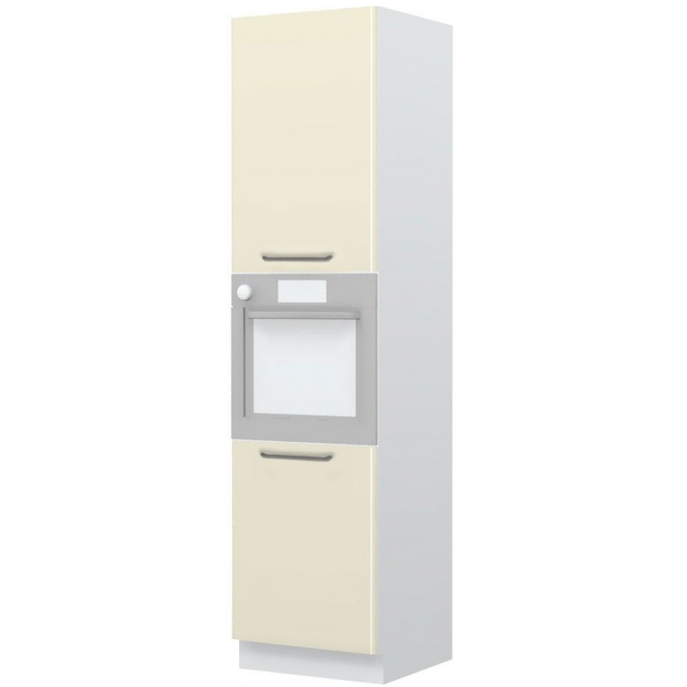 Επιδαπέδιο ντουλάπι φούρνου ψηλό Modena K23-60-2KR-Λευκό - Μπεζ
