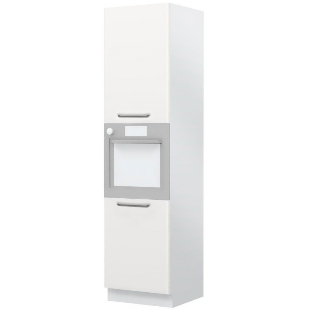 Επιδαπέδιο ντουλάπι φούρνου ψηλό Modena K23-60-2KR-Λευκό γυαλιστερό