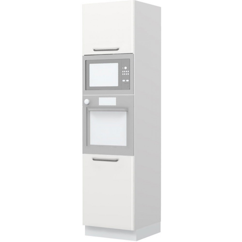 Επιδαπέδιο ντουλάπι φούρνου ψηλό Modena K23-60-RM-Δρυς - Γκρι ανοιχτό