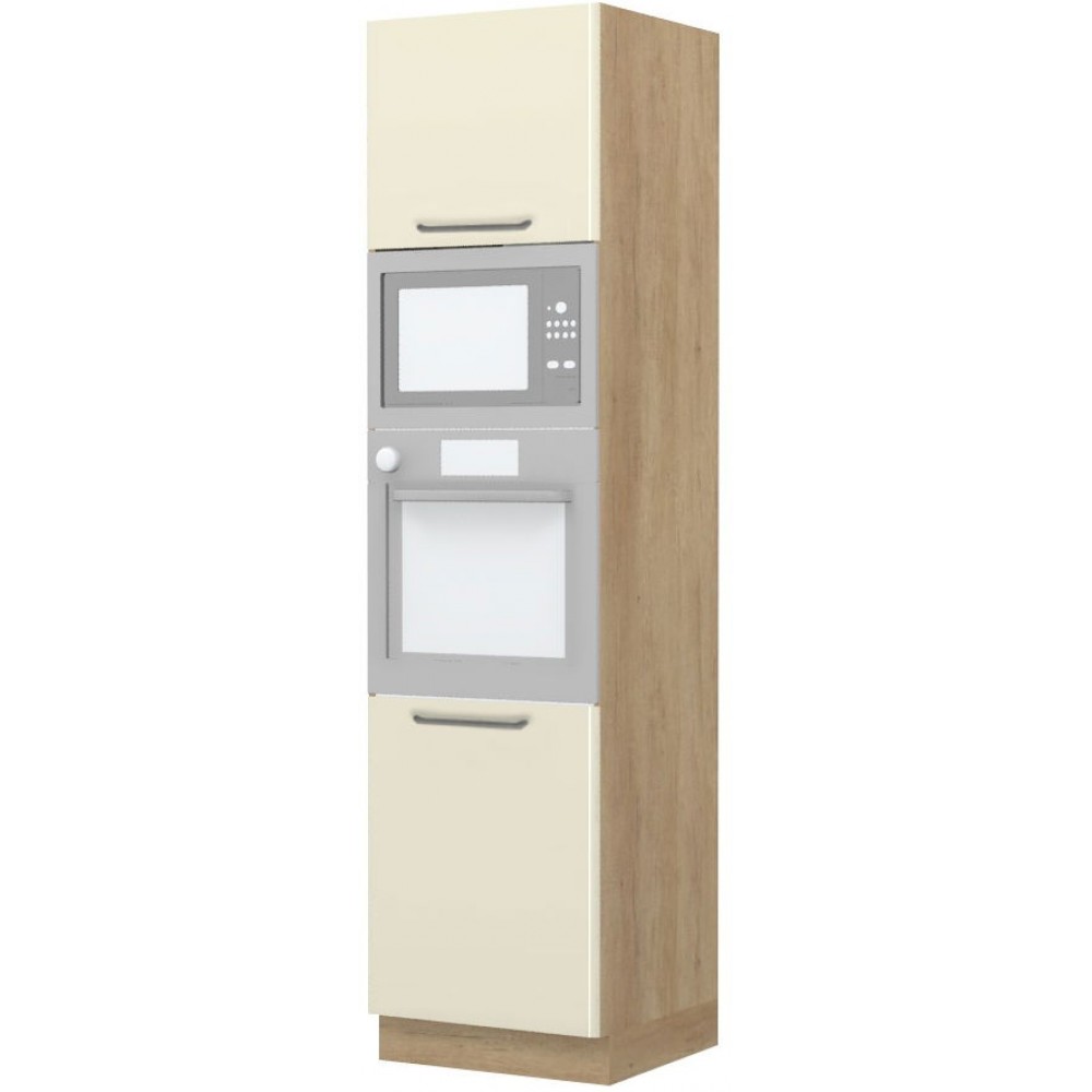 Επιδαπέδιο ντουλάπι φούρνου ψηλό Modena K23-60-RM-Δρυς - Μπεζ