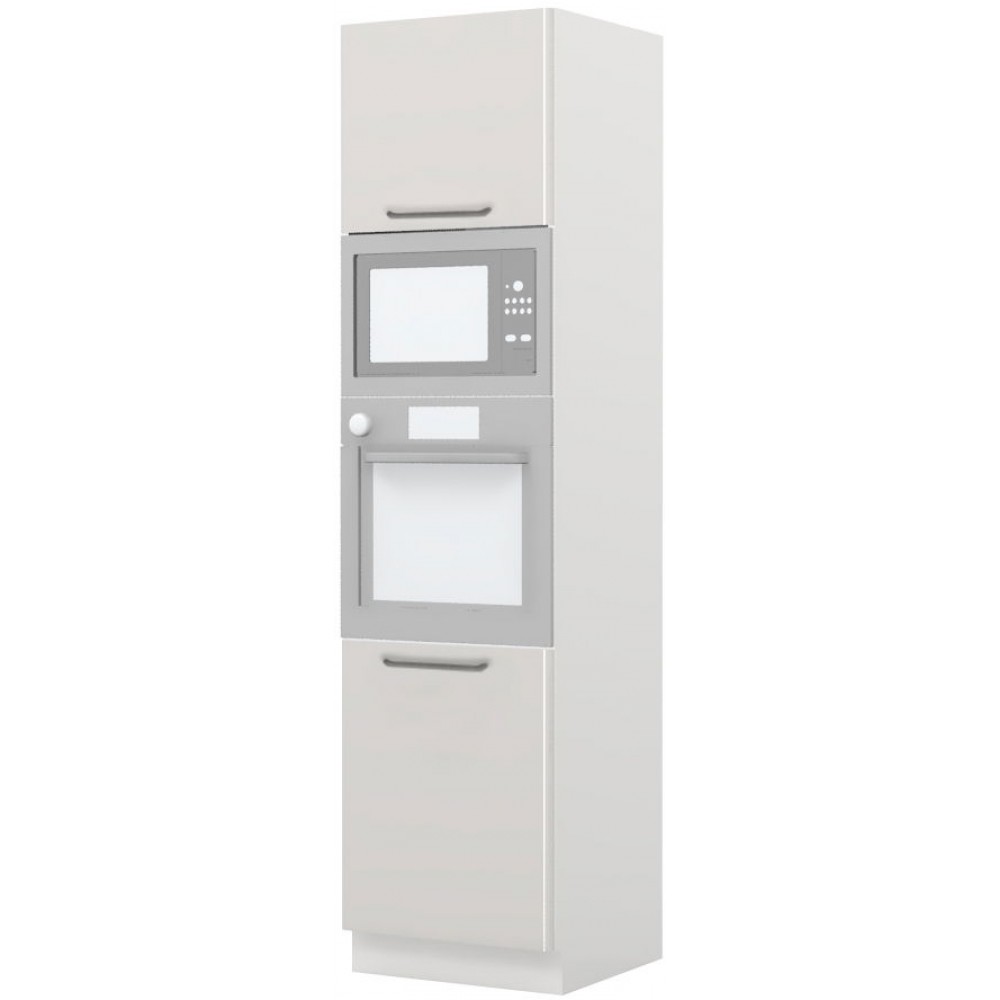 Επιδαπέδιο ντουλάπι φούρνου ψηλό Modena K23-60-RM-Λευκό - Γκρι ανοιχτό