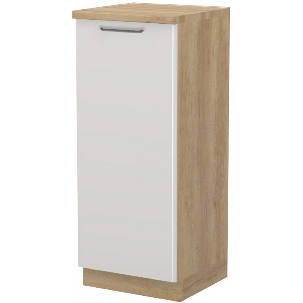 Επιδαπέδιο ντουλάπι ψηλό Modena K14-60-1KF-Δρυς - Γκρι ανοιχτό