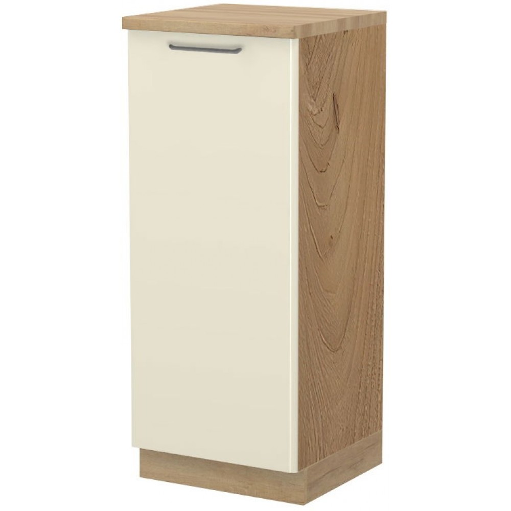 Επιδαπέδιο ντουλάπι ψηλό Modena K14-60-1KF-Καρυδί - Μπεζ