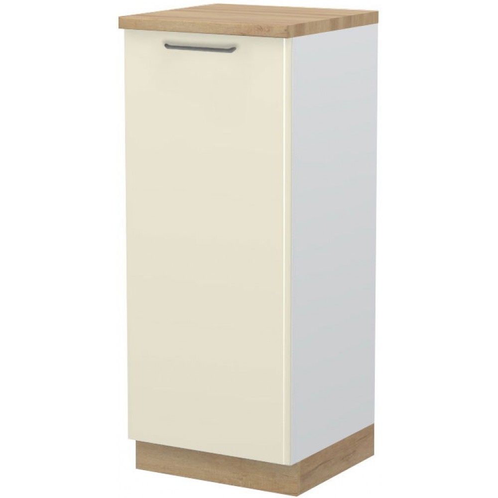 Επιδαπέδιο ντουλάπι ψηλό Modena K14-60-1KF-Λευκό - Μπεζ