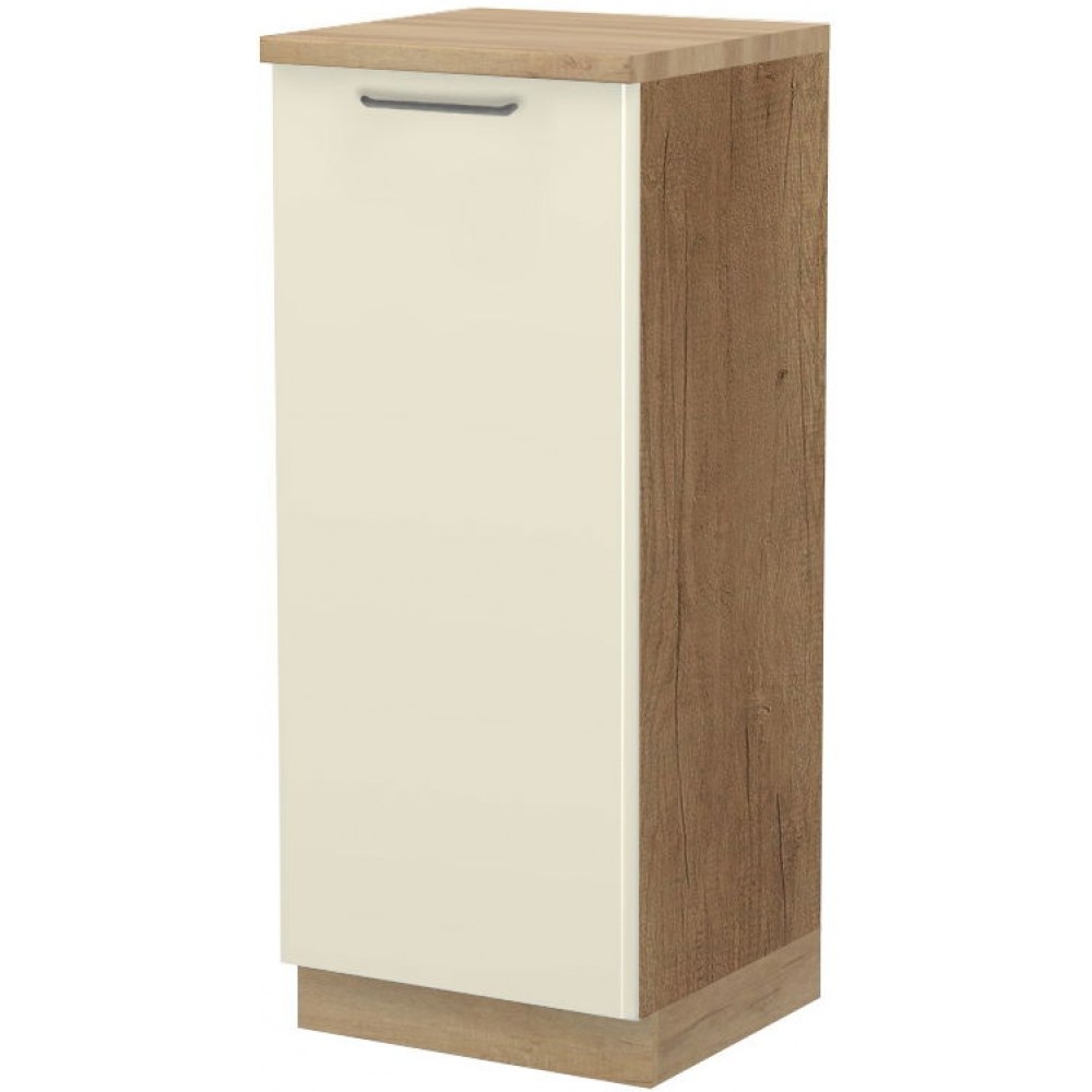 Επιδαπέδιο ντουλάπι ψηλό Modena K14-60-1KF-Φυσικό σκούρο - Μπεζ