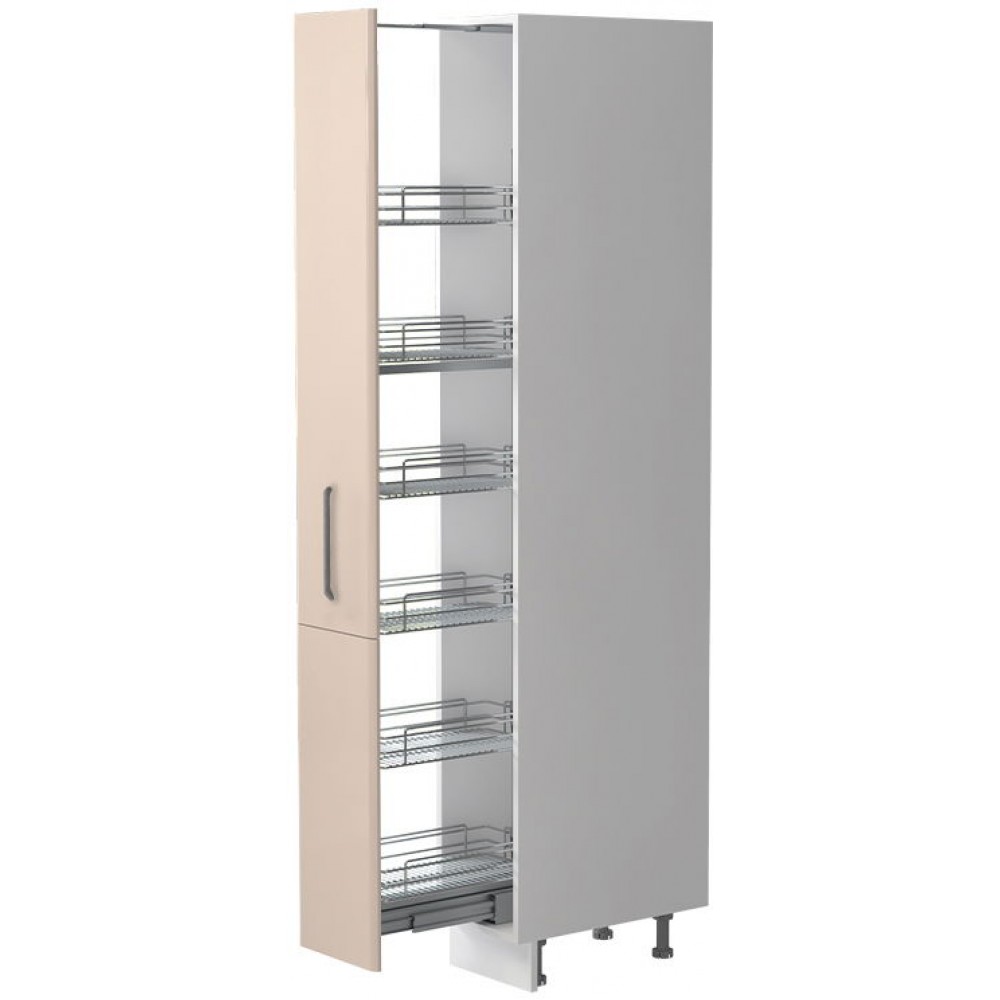 Επιδαπέδιο ντουλάπι ψηλό Modena K21-30-1KZ-Λευκό - Μπεζ