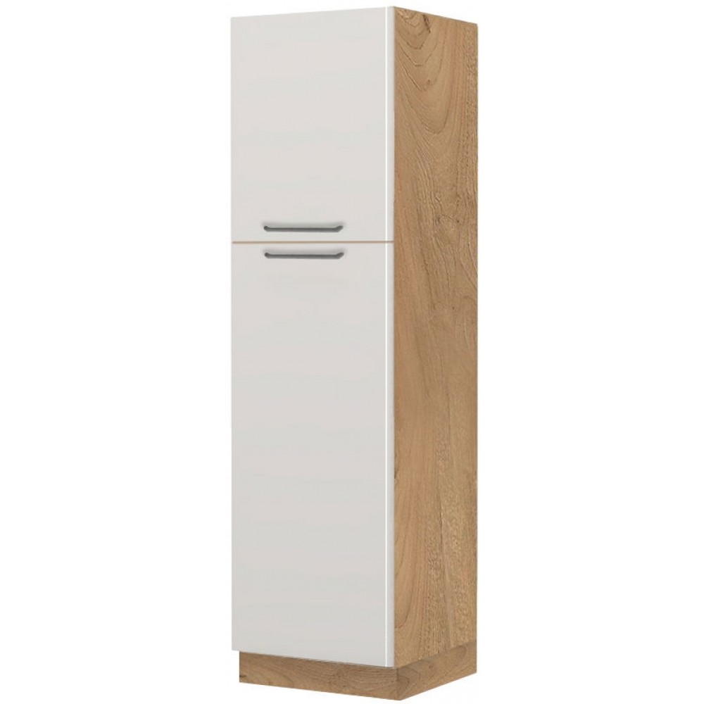 Επιδαπέδιο ντουλάπι ψηλό Modena K21-60-2KF-Καρυδί - Γκρι ανοιχτό