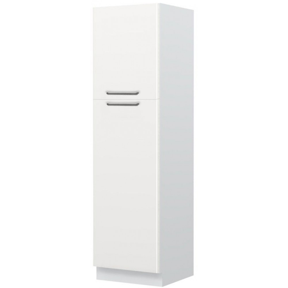 Επιδαπέδιο ντουλάπι ψηλό Modena K21-60-2KF-Λευκό - Λευκό γυαλιστερό