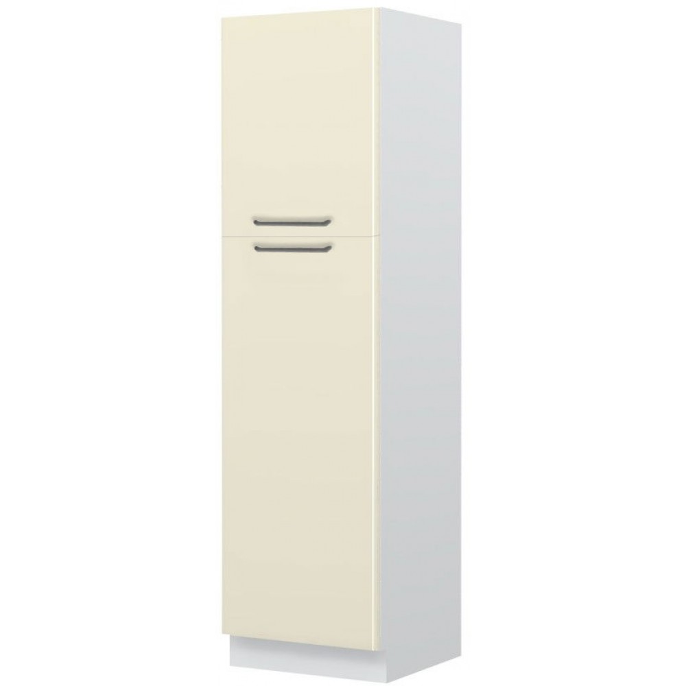 Επιδαπέδιο ντουλάπι ψηλό Modena K21-60-2KF-Λευκό - Μπεζ