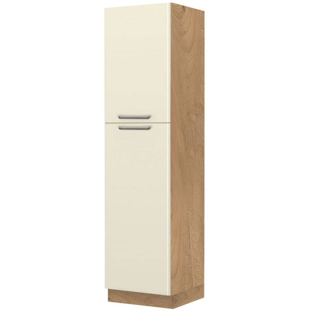 Επιδαπέδιο ντουλάπι ψηλό Modena K23-60-2KF-Καρυδί - Μπεζ