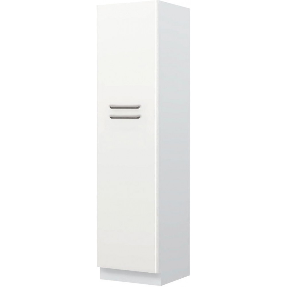 Επιδαπέδιο ντουλάπι ψηλό Modena K23-60-2KF-Λευκό - Λευκό γυαλιστερό