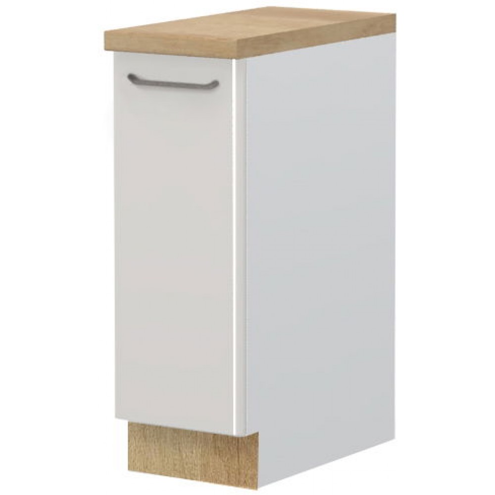 Επιδαπέδιο ντουλάπι Modena R-30-1K-Λευκό - Γκρι ανοιχτό