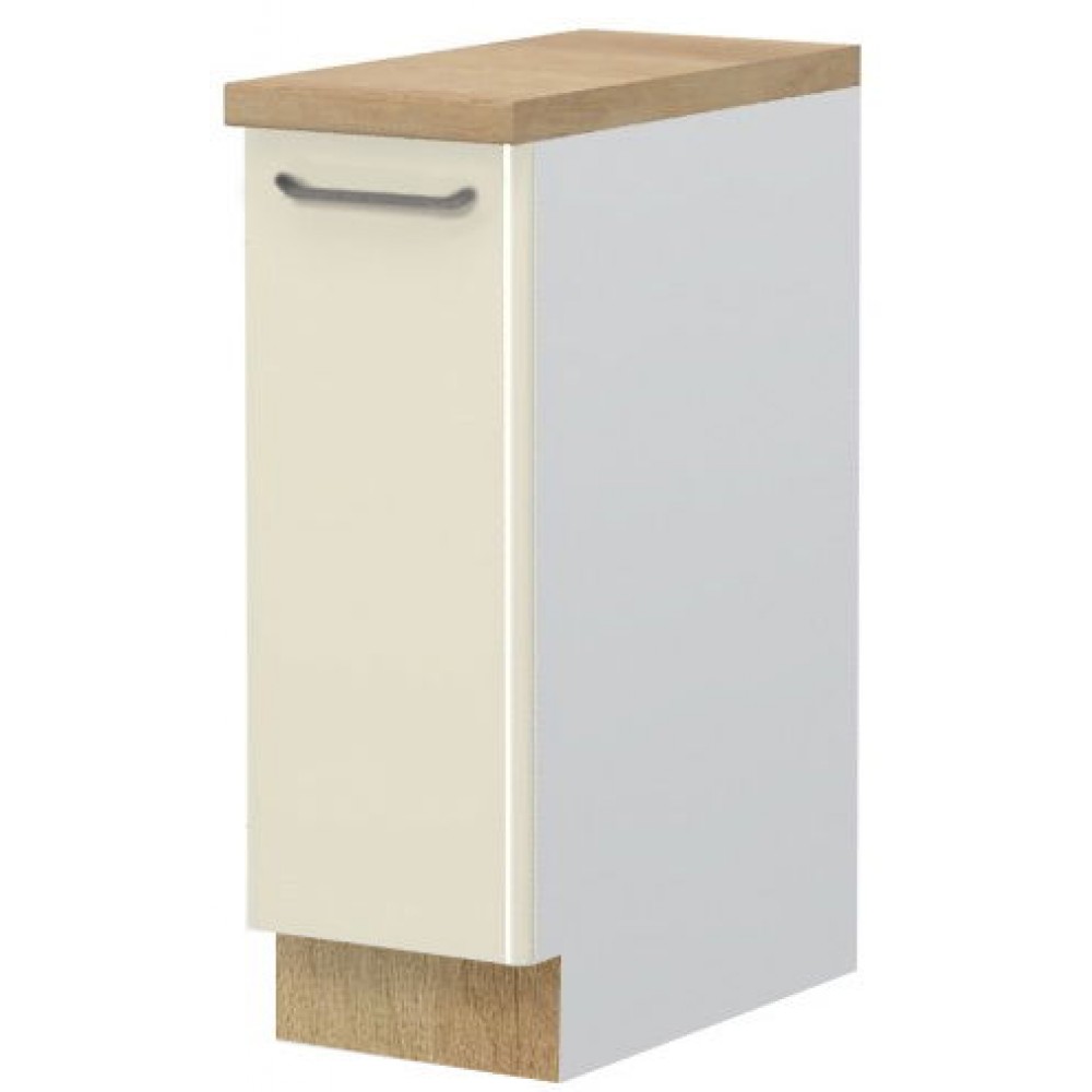 Επιδαπέδιο ντουλάπι Modena R-30-1K-Λευκό - Μπεζ