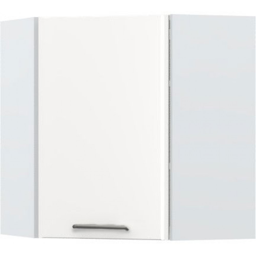 Ντουλάπι κρεμαστό γωνιακό Modena V7-UG-1K-Λευκό - Λευκό γυαλιστερό