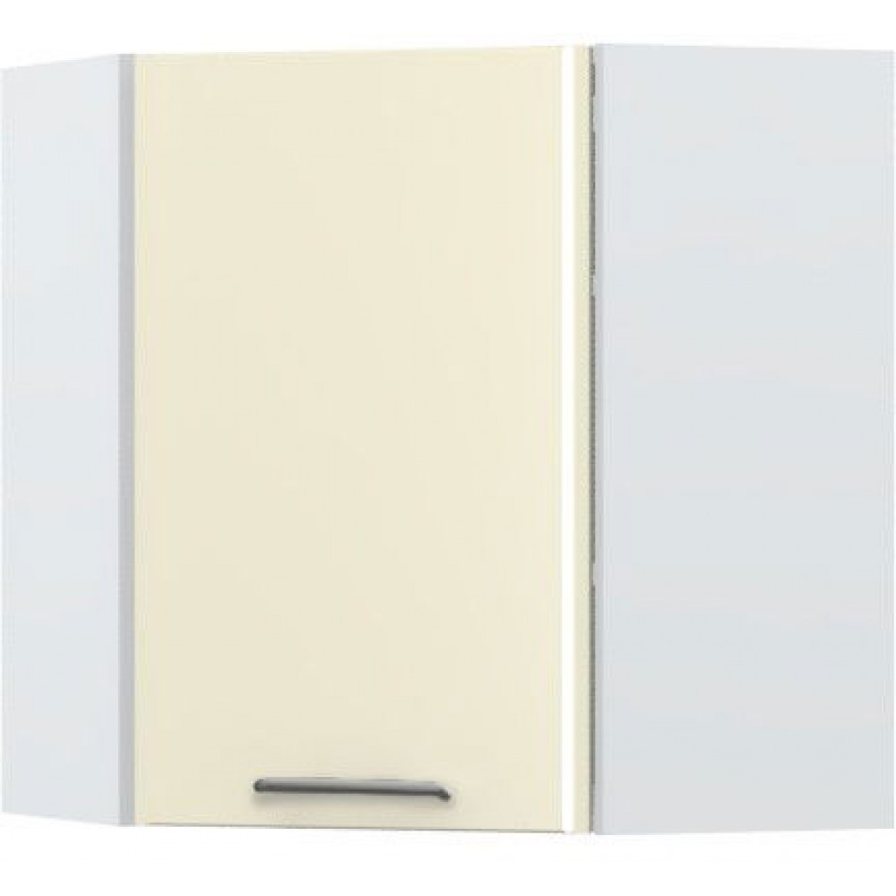 Ντουλάπι κρεμαστό γωνιακό Modena V7-UG-1K-Λευκό - Μπεζ