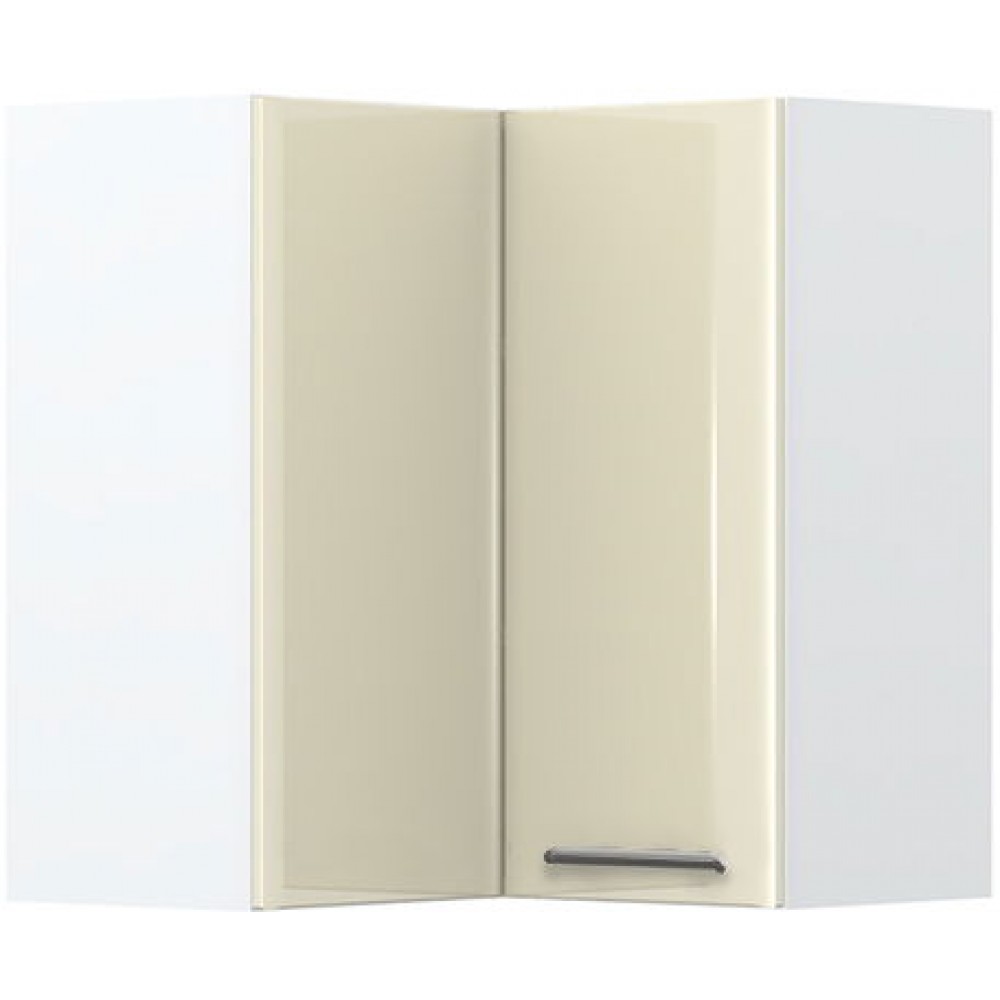 Ντουλάπι κρεμαστό γωνιακό Modena V7-UG-2K-Λευκό - Μπεζ