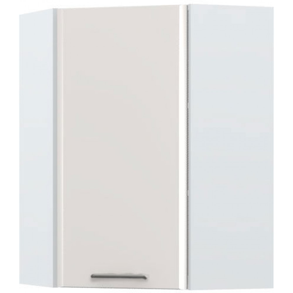 Ντουλάπι κρεμαστό γωνιακό Modena V9-UG-1K-Λευκό - Γκρι ανοιχτό