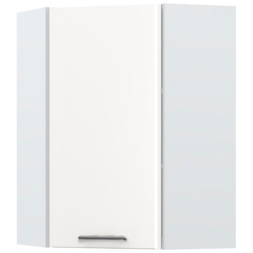 Ντουλάπι κρεμαστό γωνιακό Modena V9-UG-1K-Λευκό - Λευκό γυαλιστερό