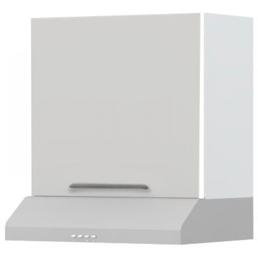 Ντουλάπι κρεμαστό Modena A7-60-1K για απορροφητήρα-Λευκό - Γκρι ανοιχτό