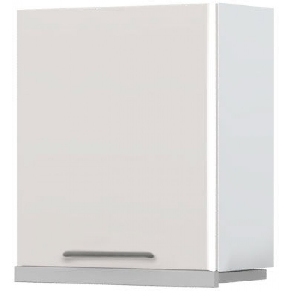 Ντουλάπι κρεμαστό Modena A7-60-1KU για απορροφητήρα συρόμενο-Λευκό - Γκρι ανοιχτό