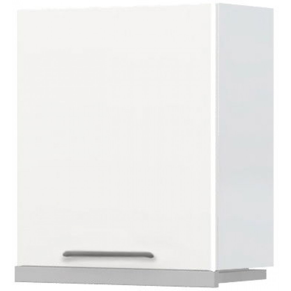 Ντουλάπι κρεμαστό Modena A7-60-1KU για απορροφητήρα συρόμενο-Λευκό - Λευκό γυαλιστερό