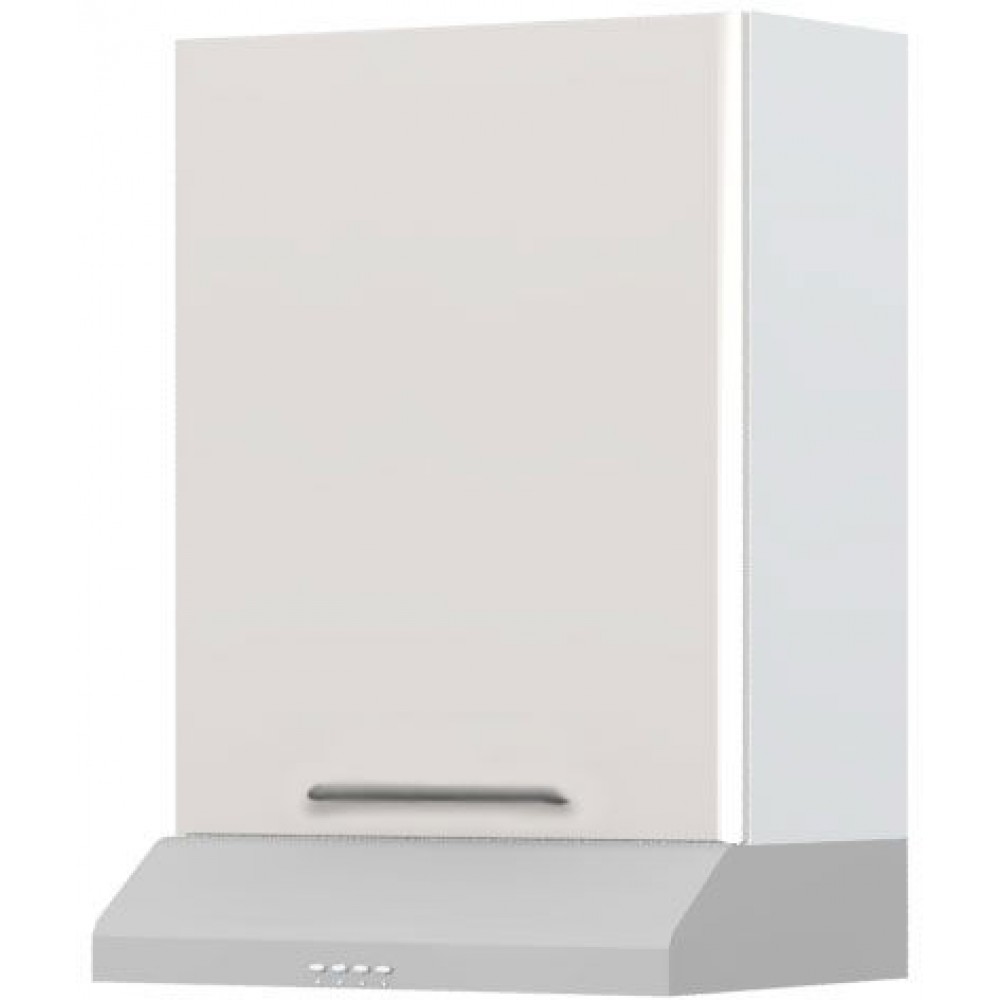 Ντουλάπι κρεμαστό Modena A9-60-1K για απορροφητήρα-Λευκό - Γκρι ανοιχτό