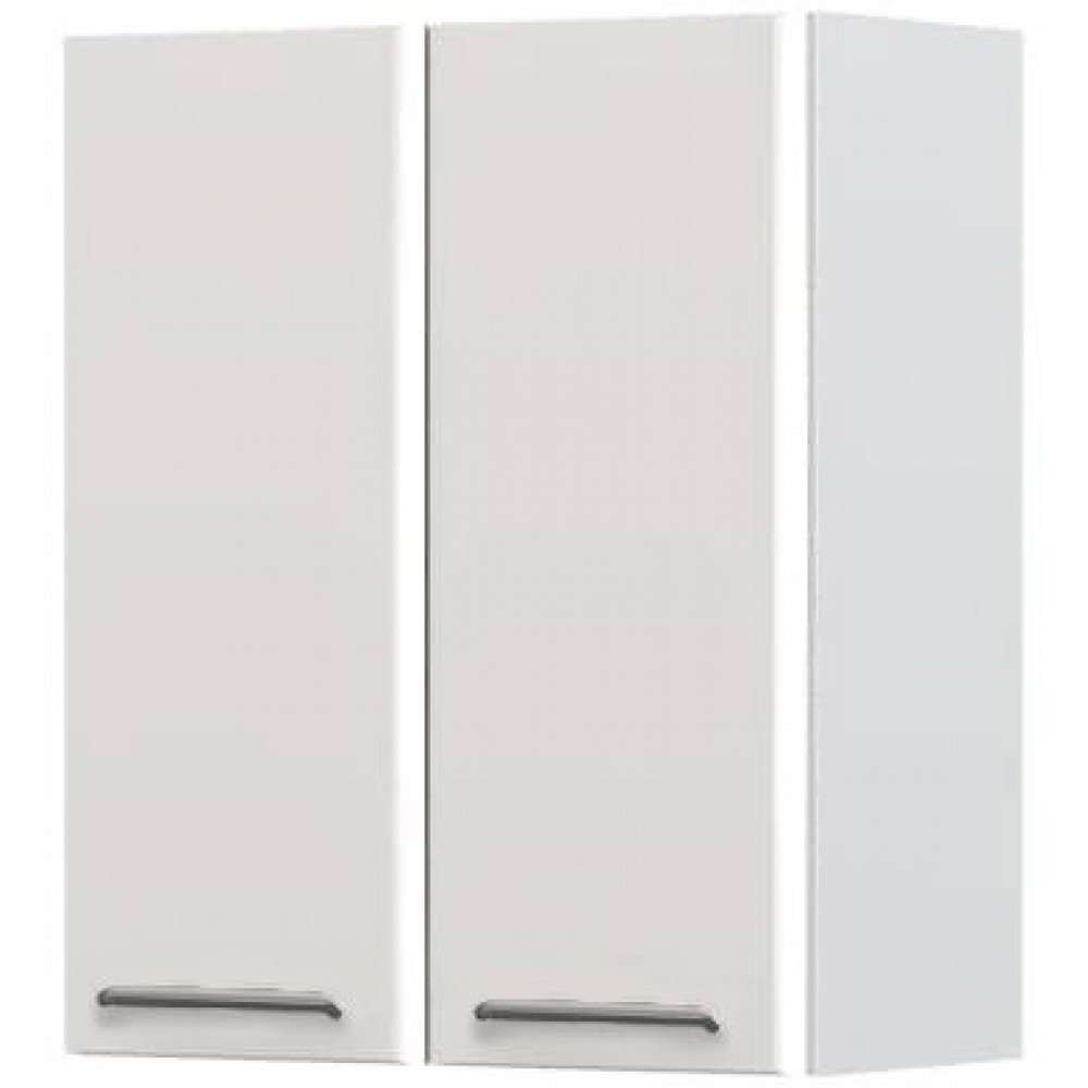 Ντουλάπι κρεμαστό Modena V7-60-2K-Λευκό - Γκρι ανοιχτό