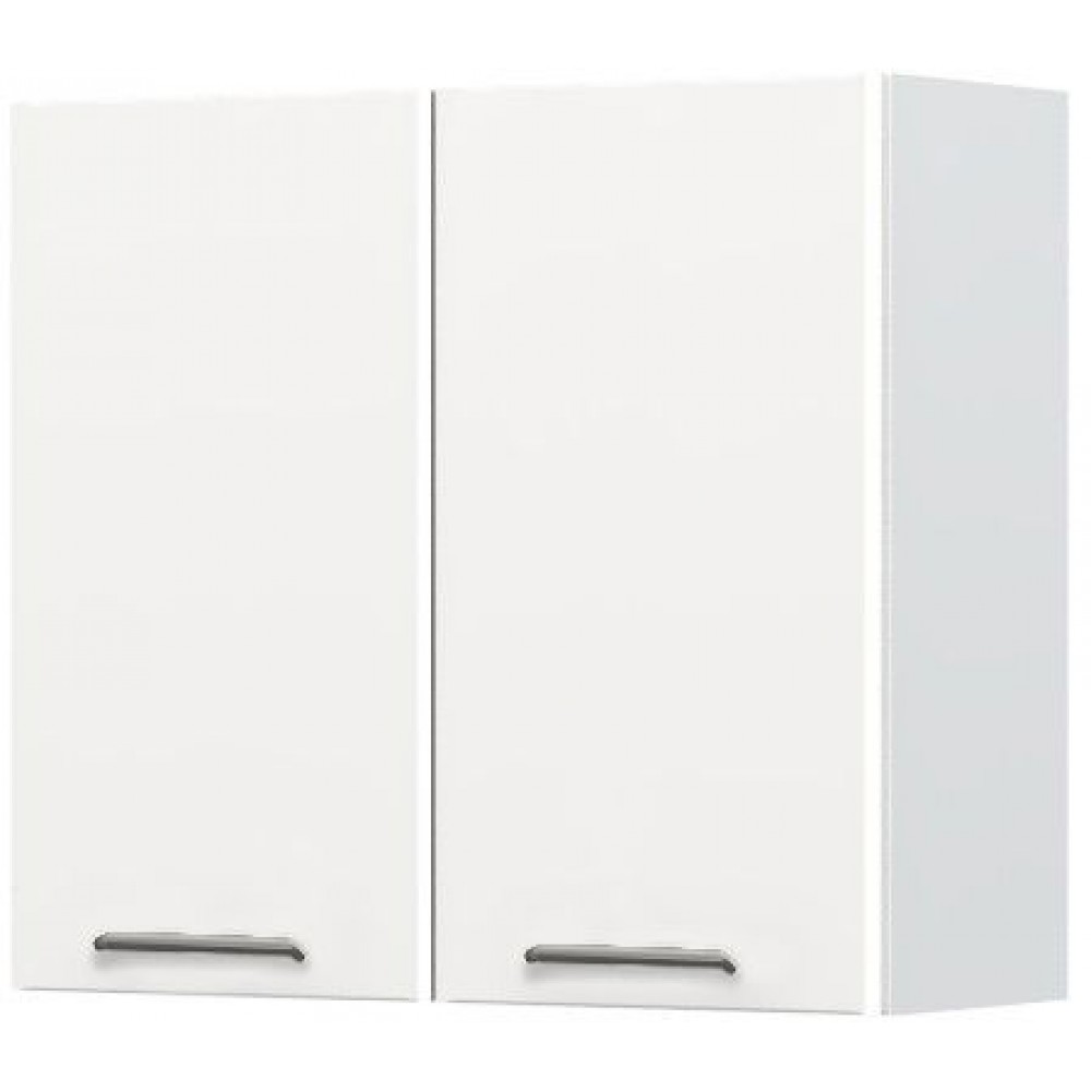 Ντουλάπι κρεμαστό Modena V7-80-2K-Λευκό - Λευκό γυαλιστερό