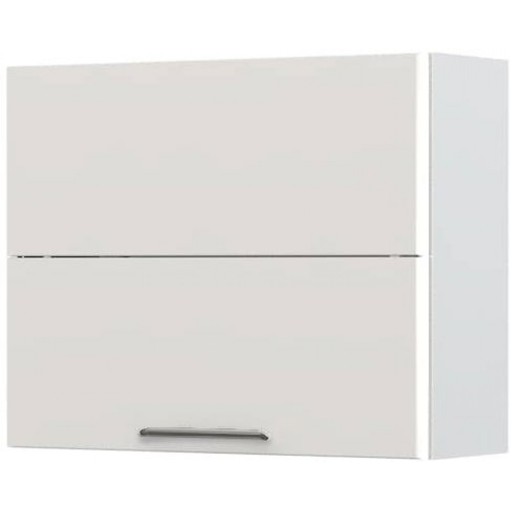 Ντουλάπι κρεμαστό Modena V7-90-2KP-Λευκό - Γκρι ανοιχτό