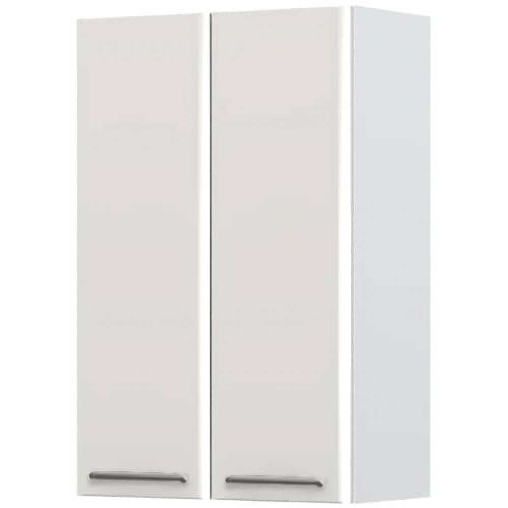 Ντουλάπι κρεμαστό Modena V9-60-2K-Λευκό - Γκρι ανοιχτό