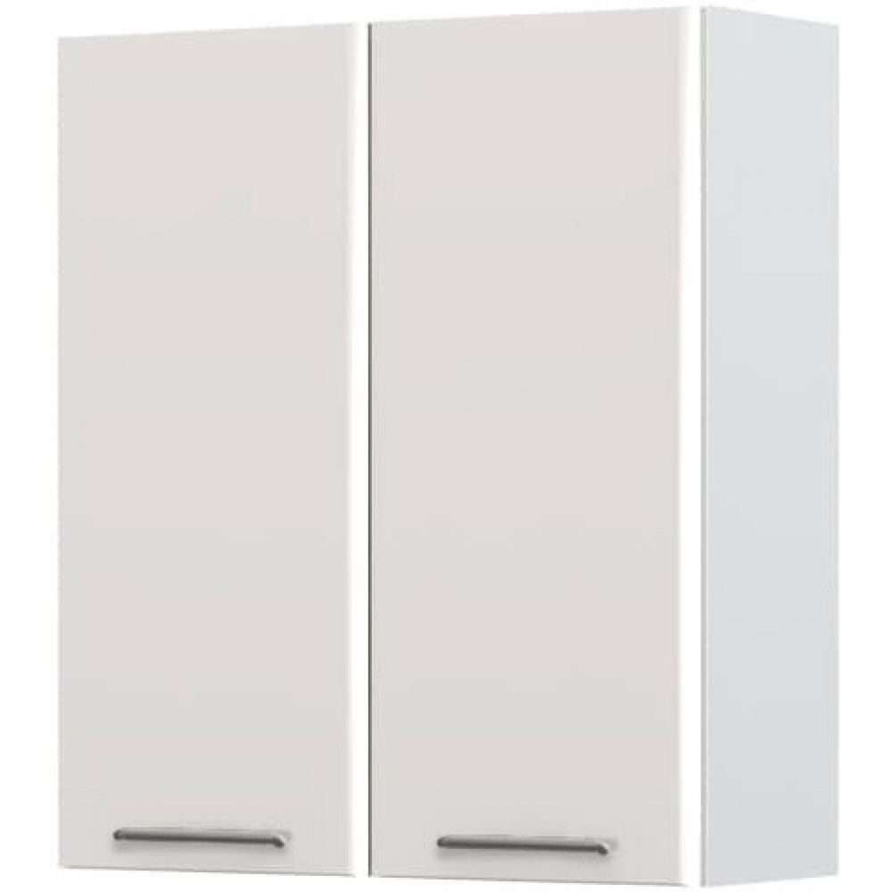 Ντουλάπι κρεμαστό Modena V9-80-2K-Λευκό - Γκρι ανοιχτό