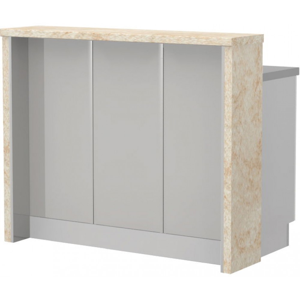 Πάγκος νησίδας Modena-Μήκος: 120 εκ.-Γκρι ανοιχτό-Latino Marble