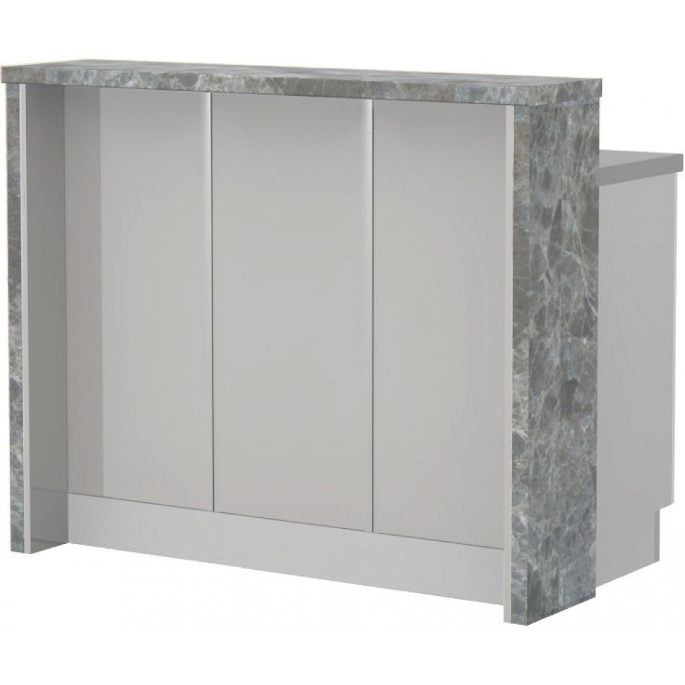 Πάγκος νησίδας Modena-Μήκος: 120 εκ.-Γκρι ανοιχτό-Siena Marble