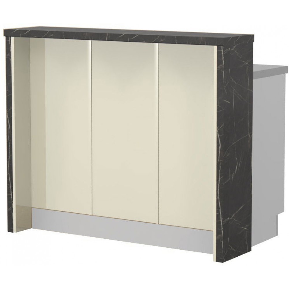 Πάγκος νησίδας Modena-Μήκος: 120 εκ.-Μπεζ-Black Stone